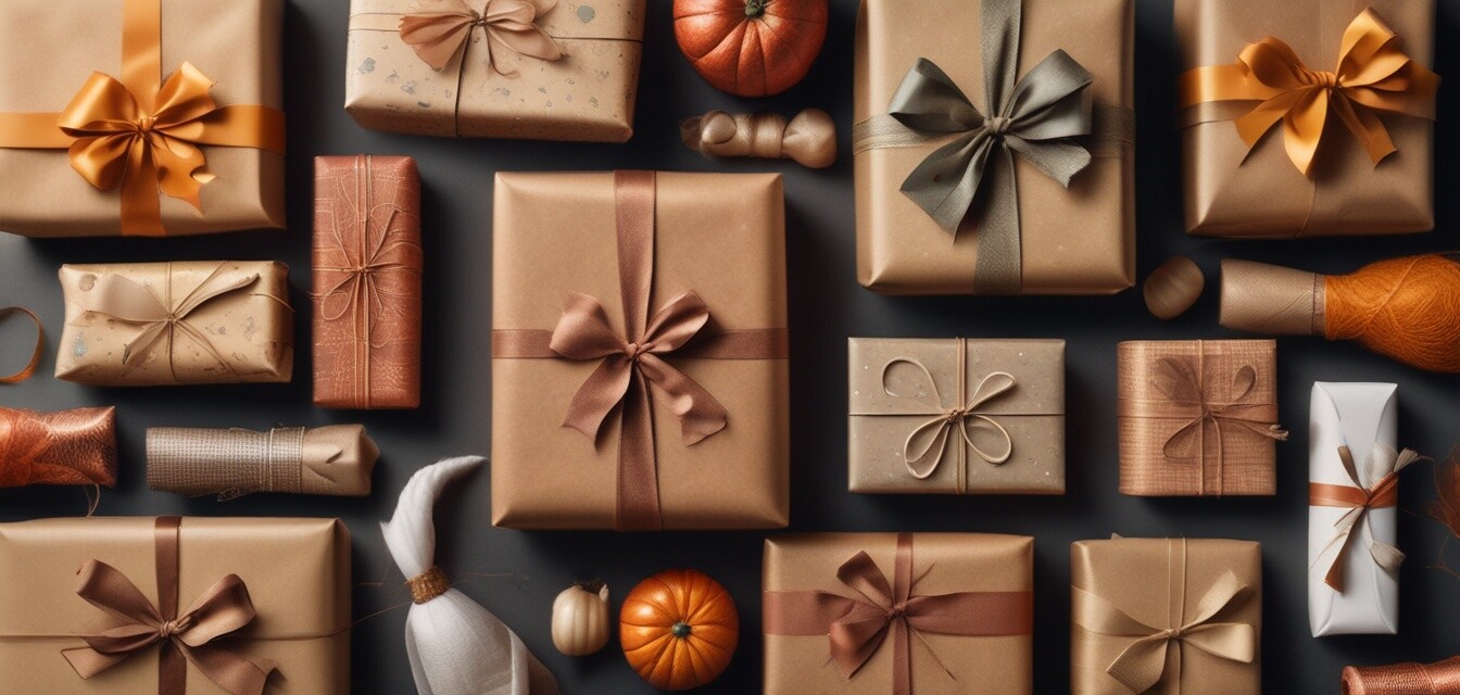 Thanksgiving gift wrapping supplies